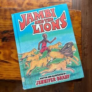 Vintage 1992 Jambi And The Lions African Hardcover Book